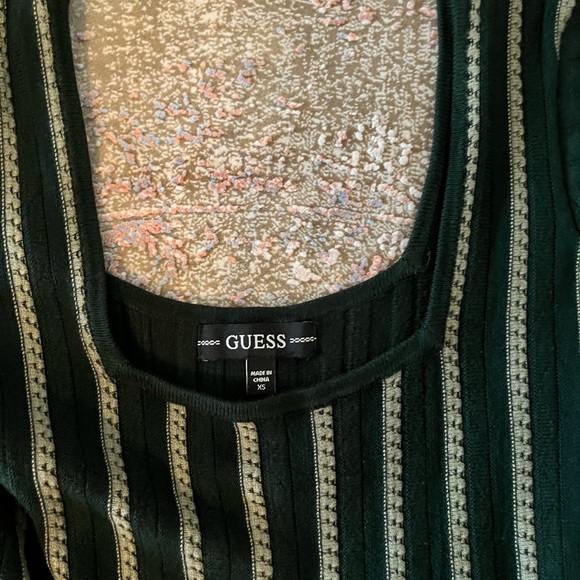 A line knit dress in forest green from guess - Picture 7 of 9